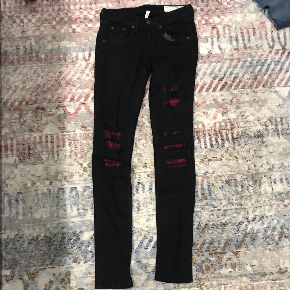 RAG AND BONE PLAID DISTRESSED - 23